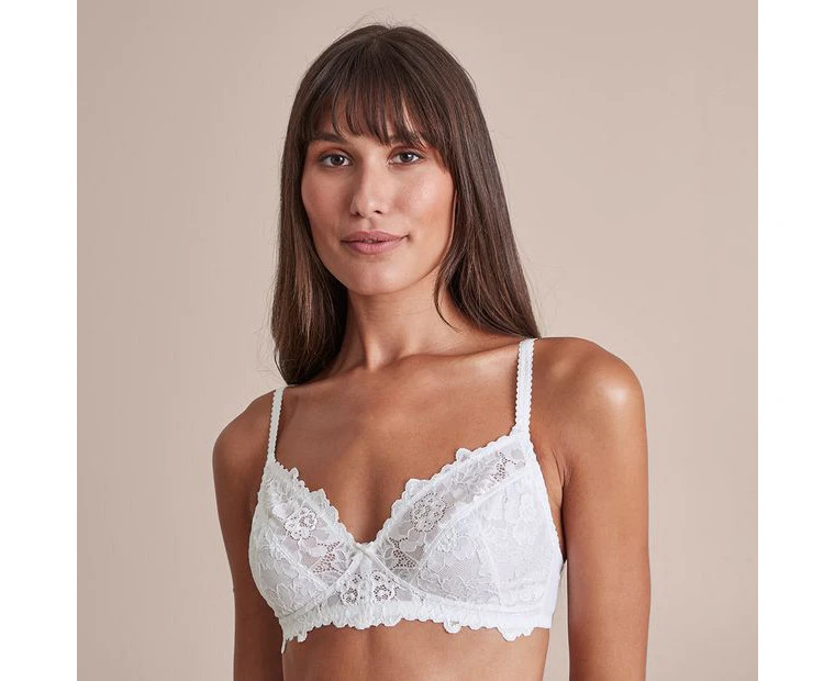 Target Lace Soft Cup Underwire Bra - White