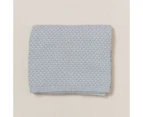 bub. Organic Cotton Knit Blanket - Grey