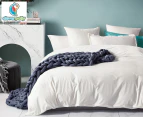 CleverPolly Corduroy Velvet Quilt Cover Set - White