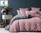 CleverPolly Corduroy Velvet Quilt Cover Set - Dusty Pink