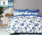 CleverPolly Lin Quilt Cover Set - Blue/White