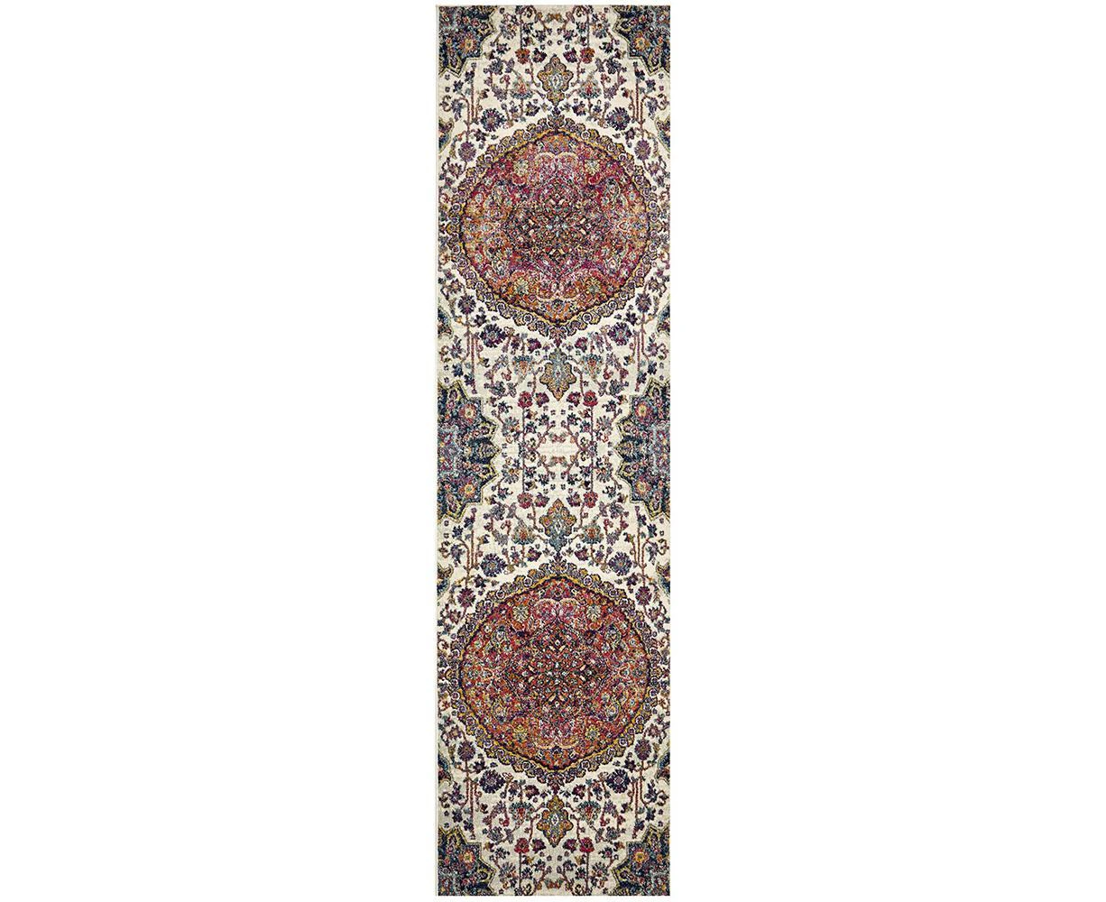 Maya Multicoloured Flower Transitional Hallway Runner