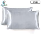 CleverPolly Satin Pillowcase Twin Pack - Silver 1