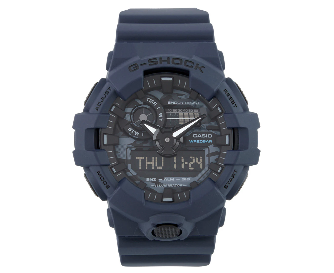 Casio G-SHOCK Blue Resin Analogue-Digital Men's Watch - GA700CA-2A