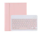 iPad 7th Gen Generation 10.2 Inch 2019 Bluetooth Keyboard Case Cover with Pencil Holder - Pink