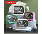 Lenovo TS13 Wireless Bluetooth 5.0 Full-Range Speaker Multi-Function Mirror LED Alarm Clock – Green