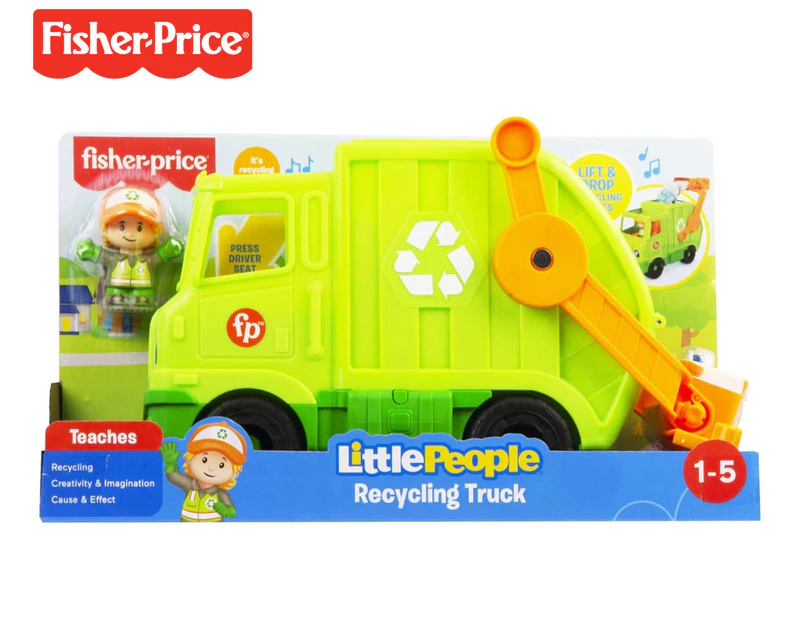 Fisher-Price Little People Recycling Truck Toy