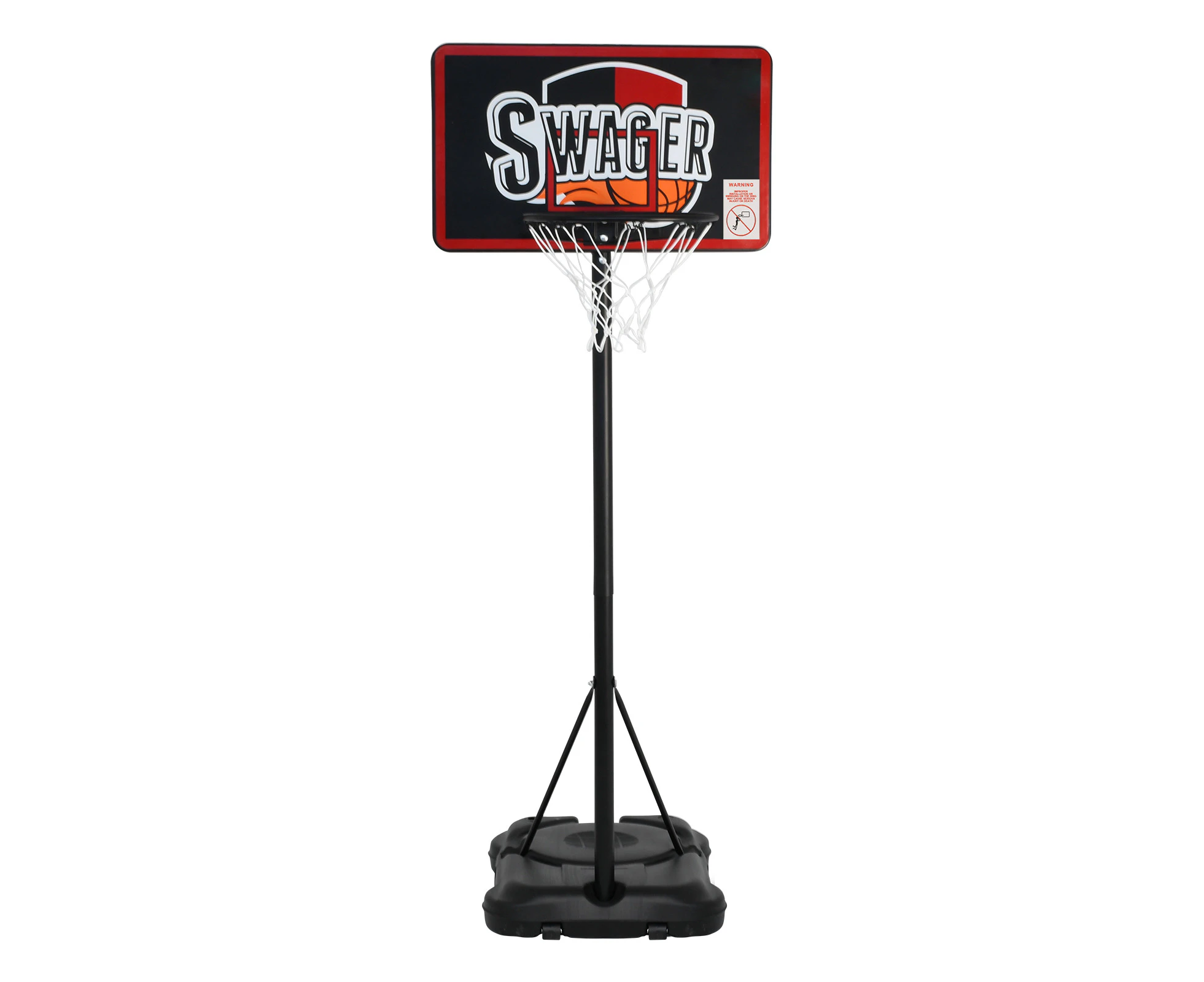 Advwin Adjustable 1.6-2.2M Portable Basketball Hoop Stand Backboard Net Ring