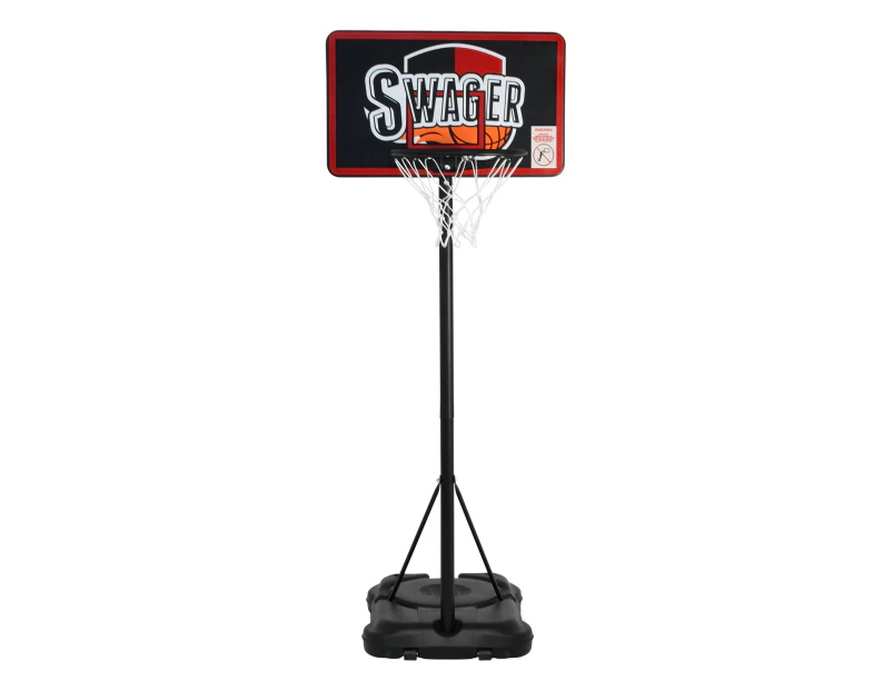 Advwin Adjustable 1.6-2.2M Portable Basketball Hoop Stand Backboard Net Ring