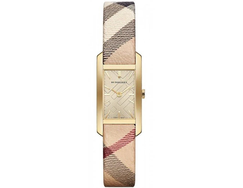 Burberry BU9509 20mm Pioneer Gold Dial Gold Ion-plated Ladies Watch