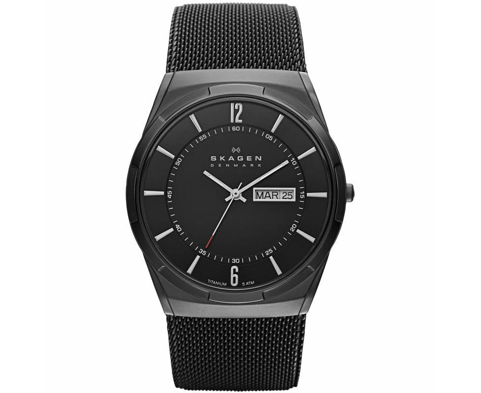 Skagen Melbye Titanium Black Dial Mens Watch SKW6006