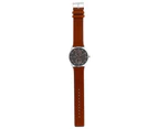 Skagen Holst Chronograph Medium Brown Leather Multifunction Watch SKW6086