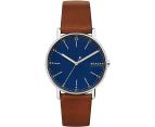 Skagen Signatur Medium Brown Leather Watch (SKW6355)