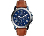 Fossil Grant Chronograph Brown Leather Watch