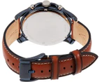 Fossil Grant Chronograph Brown Leather Watch