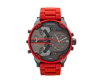 Diesel Mr. Daddy 2.0 Chronograph Red Stainless Steel Mens Watch DZ7370