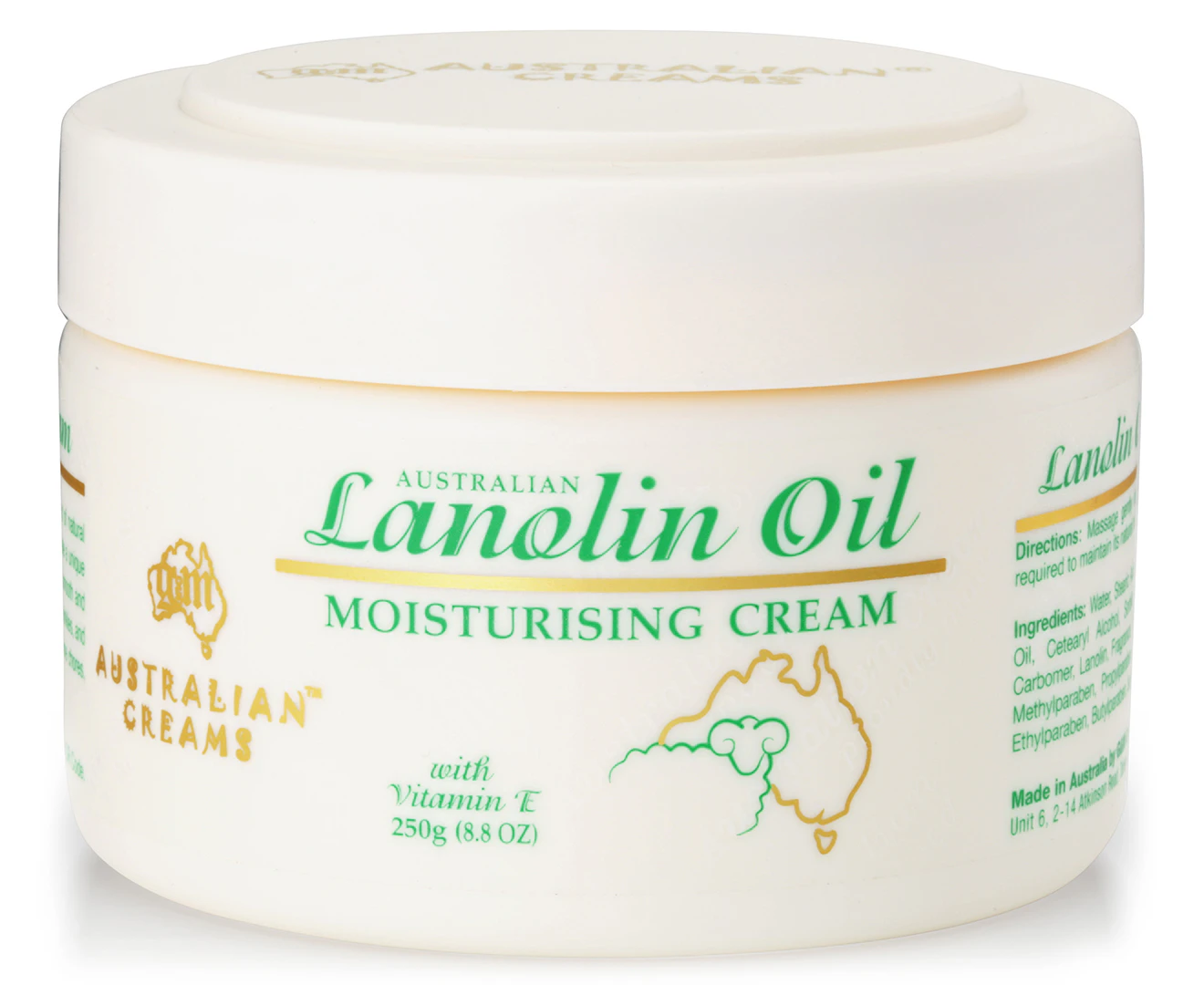 G&M Cosmetics Australian Lanolin Oil Moisturising Cream 250g (New Package)