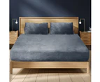 Big Bedding Australia Bedding Set Ultrasoft Fitted Bed Sheet with Pillowcases Dark Grey King
