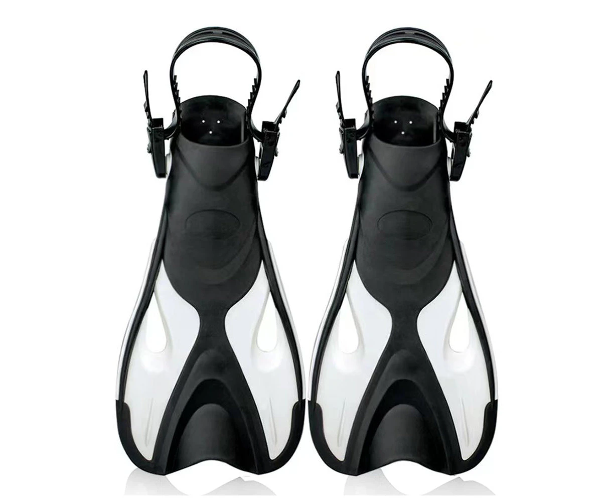 Swimming Fins Adjustable Foot Flippers Submersible Silicone Professional Dive Open Diving Snorkeling Diving Shoes