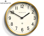 Newgate Master Edwards 30cm Wall Clock - Brass/White