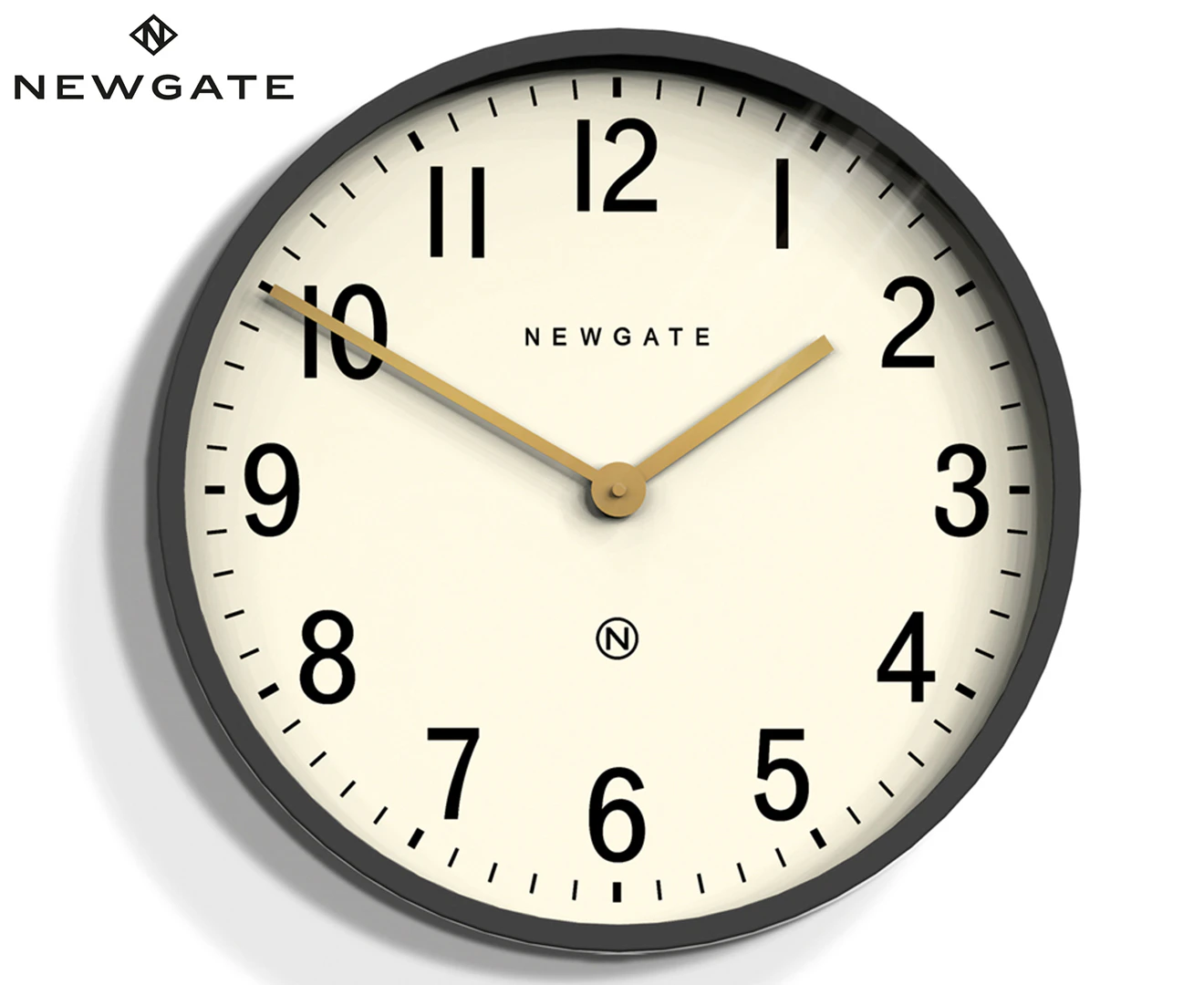 Newgate Mr Edwards Clock Matte Blizzard Grey