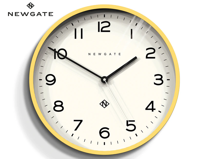 Newgate Number Three Echo Clock Silicone Yellow