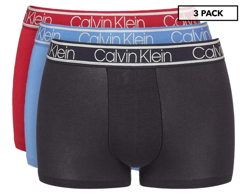 Calvin Klein Men's Trunks 3-Pack - Shoreline/Scooter/Regatta