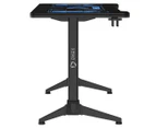 ONEX GD1400G Tempered Glass RGB Home Office Gaming Desk - Black