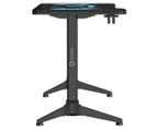 ONEX GD1200G Tempered Glass RGB Home Office Gaming Desk - Black
