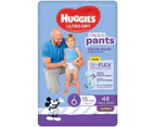 Huggies Ultra Dry Nappy Pants Boy Limited Edition Junior Size 6 (15kg+) Pack of 48's