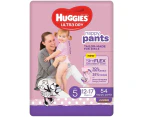 Huggies Ultra Dry Nappy Pants Limited Edition Girl Walker Size 5 (12-17kg) Pack of 54's