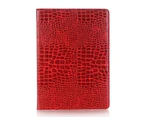 Red Faux Crocodile Leather Cover for Apple iPad Pro 12.9" 1st/2nd Gen Card Case