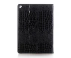 Black Faux Crocodile Leather Cover for Apple iPad Pro 10.5" Card Case