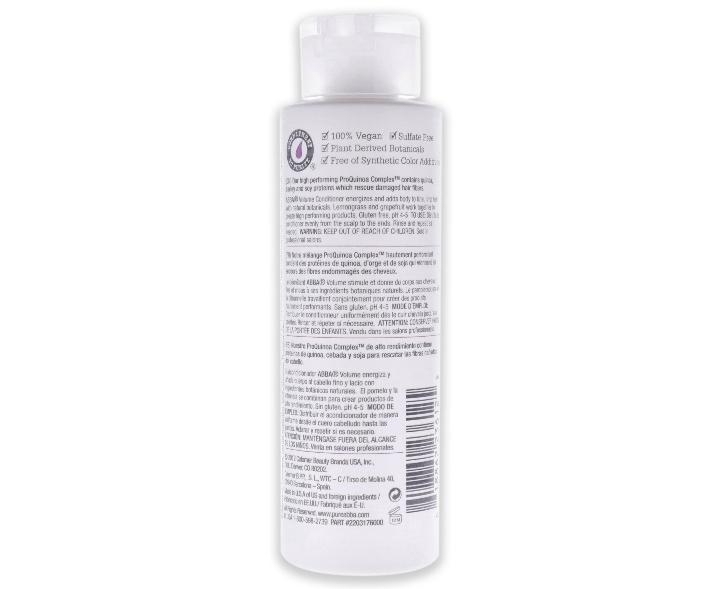 Pure Volume Conditioner by ABBA for Unisex - 8 oz Conditioner