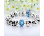 Boxed Pandora Inspired Full Set Beaded Charm Bracelet