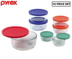 Pyrex 14-Piece Simply Store Glass Food Container Set - Multi