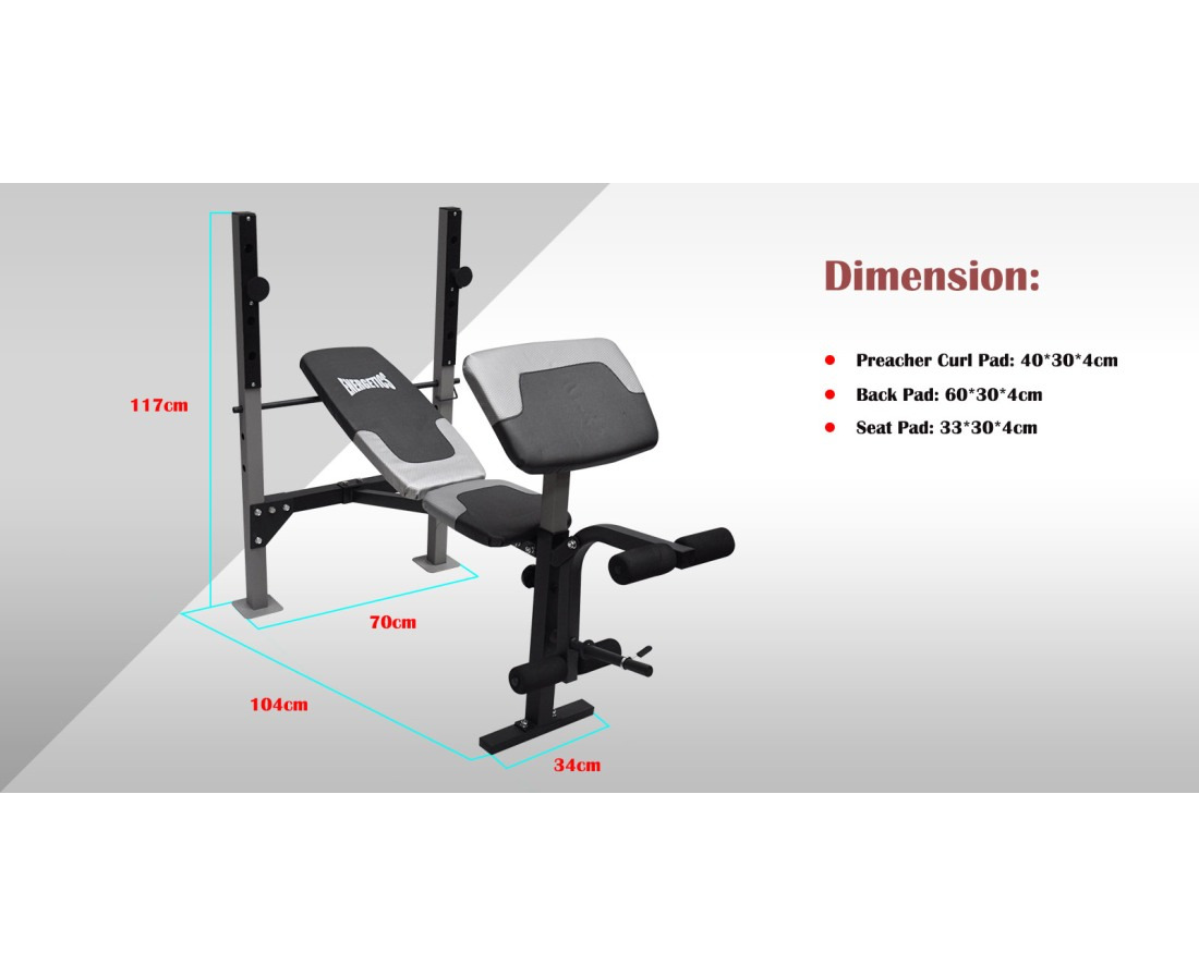 Gold's gym xr 7.9 best sale weight bench