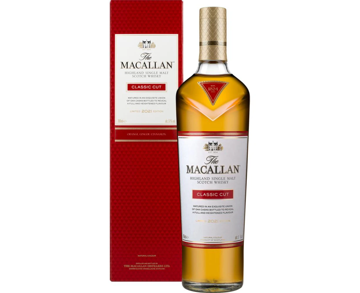 The Macallan Classic Cut 2021 Edition Cask Strength Single Malt Scotch Whisky 700mL