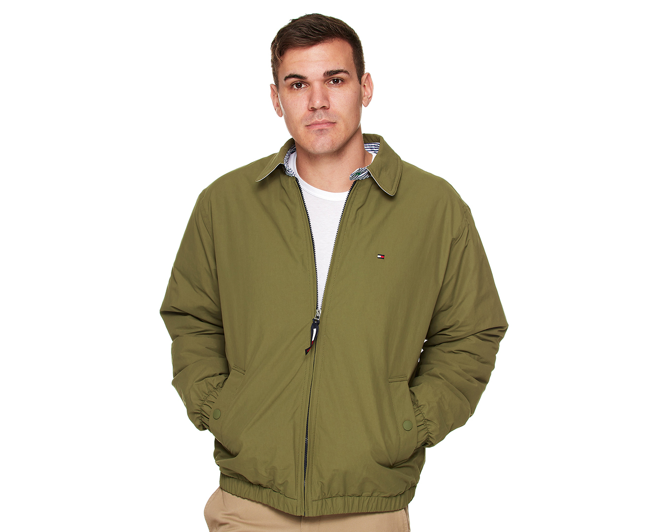 Tommy Hilfiger Men's Ivy Filled Jacket - Putting Green | Catch.co.nz