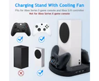 KJH-XSS-002 Multi-function Cooling Fan Cooler Base for Xbox Series S Wireless Game Controller Console Charging Station with HUB for Gamepad