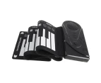 black--49 Keys Roll Up Keyboard Piano Electronic Portable Electronic Musical Instrument