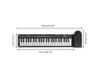 black--49 Keys Roll Up Keyboard Piano Electronic Portable Electronic Musical Instrument