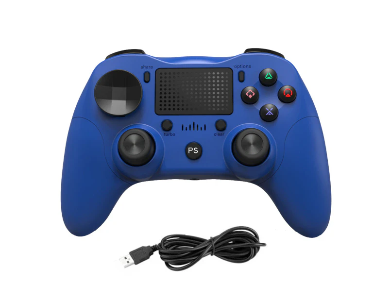 bluewireless-2--P912 Wireless Wired Bluetooth Gamepad for PS4 Game Controller for PlayStation 4 PS3 Android PC Windows 7 8 10 Built-in Touch Pad Speak