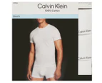 Calvin Klein Men's Slim Crewneck Tee / T-Shirt / Tshirt 3-Pack - White