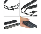 1 Pair Wrist Rope Lanyard Games Accessories for Nintendo Switch Joy-Con (Black)