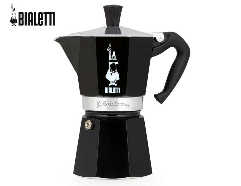 Bialetti 6 Cup Moka Express Stovetop Espresso Maker - Black