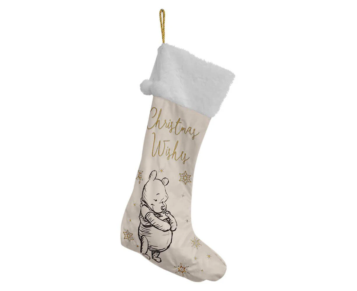 Winnie Pooh Collectible Velvet Christmas Stocking 62cm