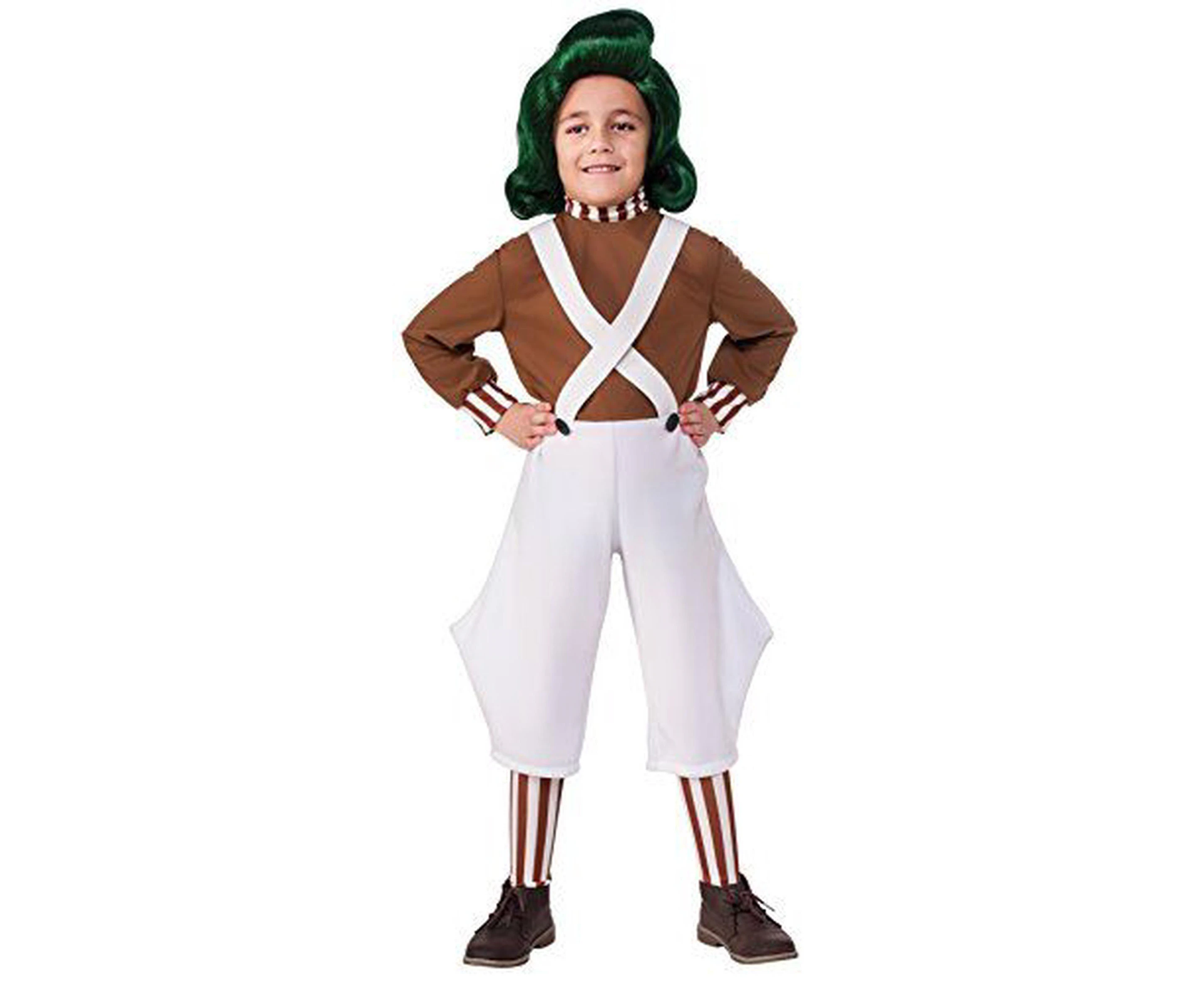 Kids Willy Wonka & The Chocolate Factory Oompa Loompa Value Costume, Large