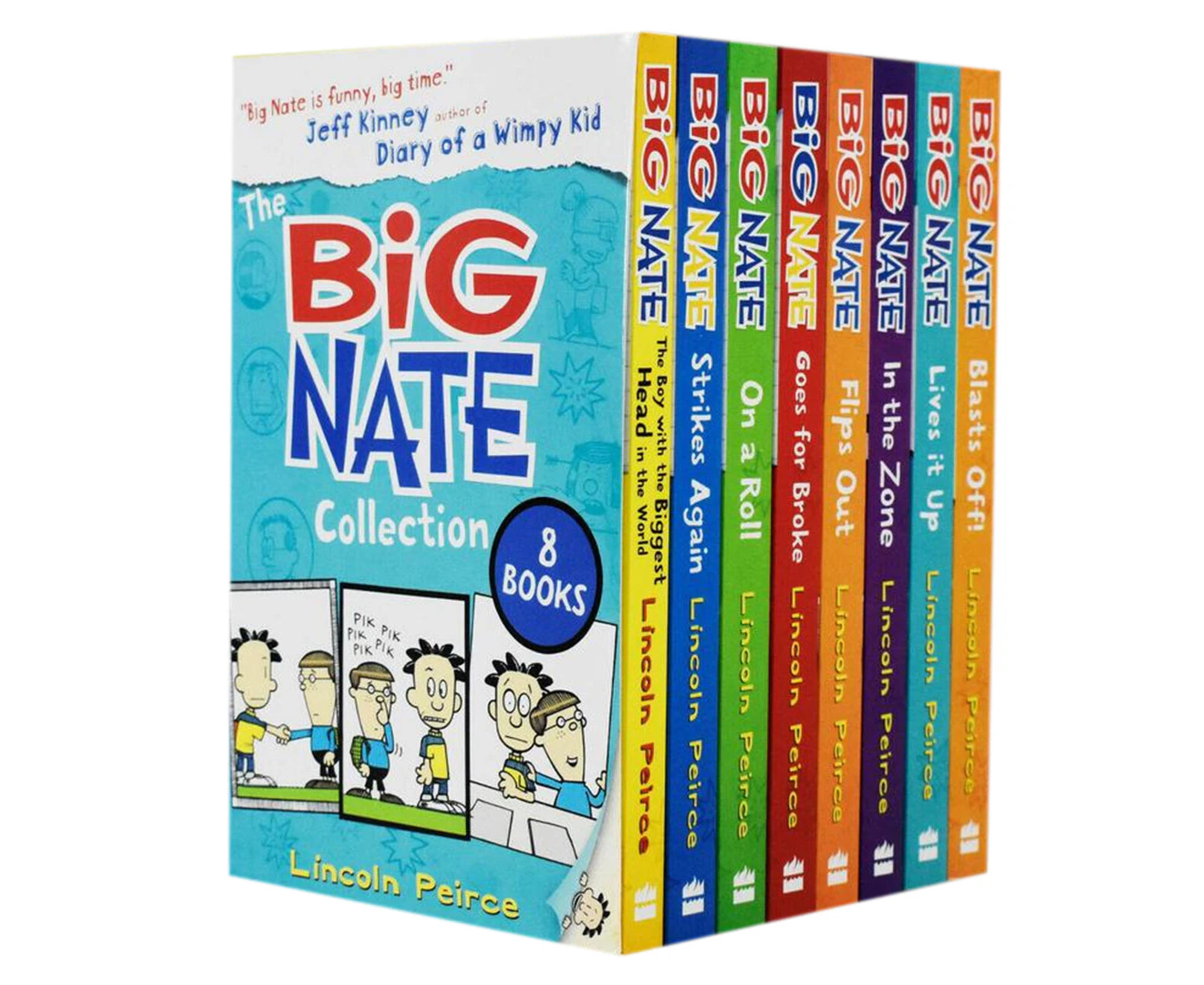 8pc Harper Collins The Big Nate Collection Kids/Children Story Book Set 8y+