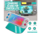 green--DOBE Mini Replacement Charging Dock Charger Stand Station for Nintendo Switch Lite Game Console USB Type C Port